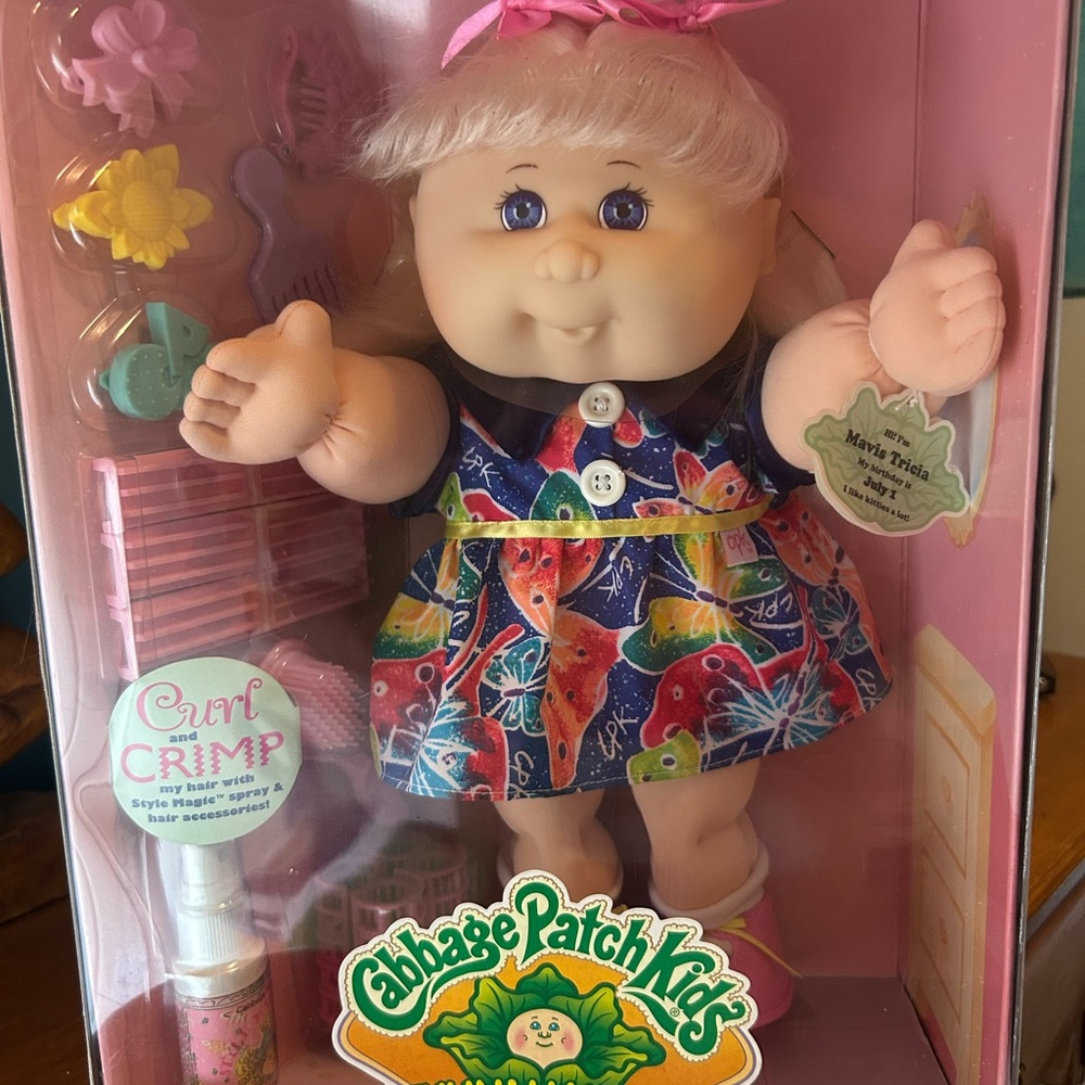 Cabbage Patch Kids Doll with Colorful Dress